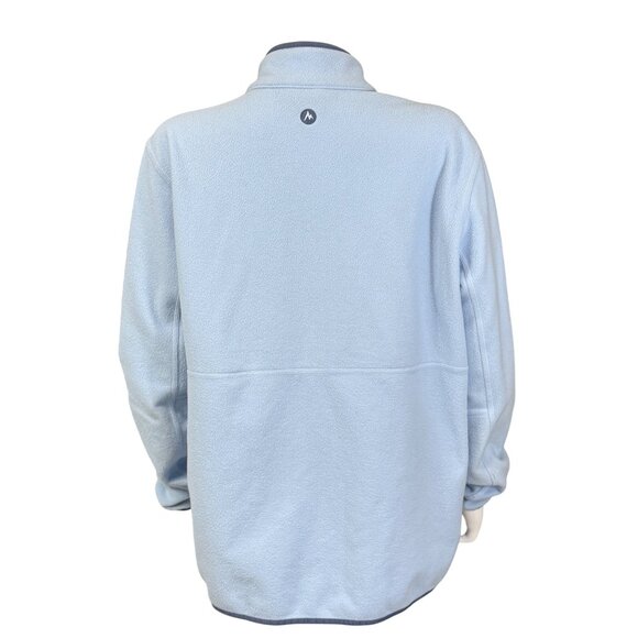 Marmot Fleece Jacket Womens XL Blue Recycled Polyester Full-Zip Lightweight - Picture 2 of 8